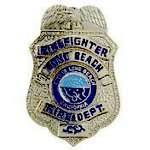 LONG BEACH, CA FD FIREFIGHTER MINIBADGE PIN